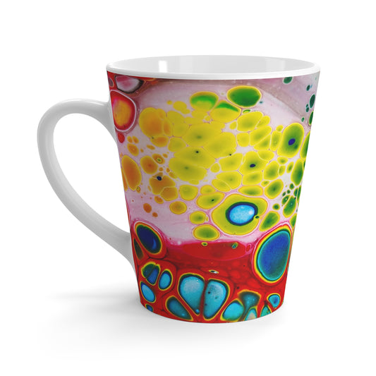 Latte Mug - 12 oz - Bubbling Rainbows