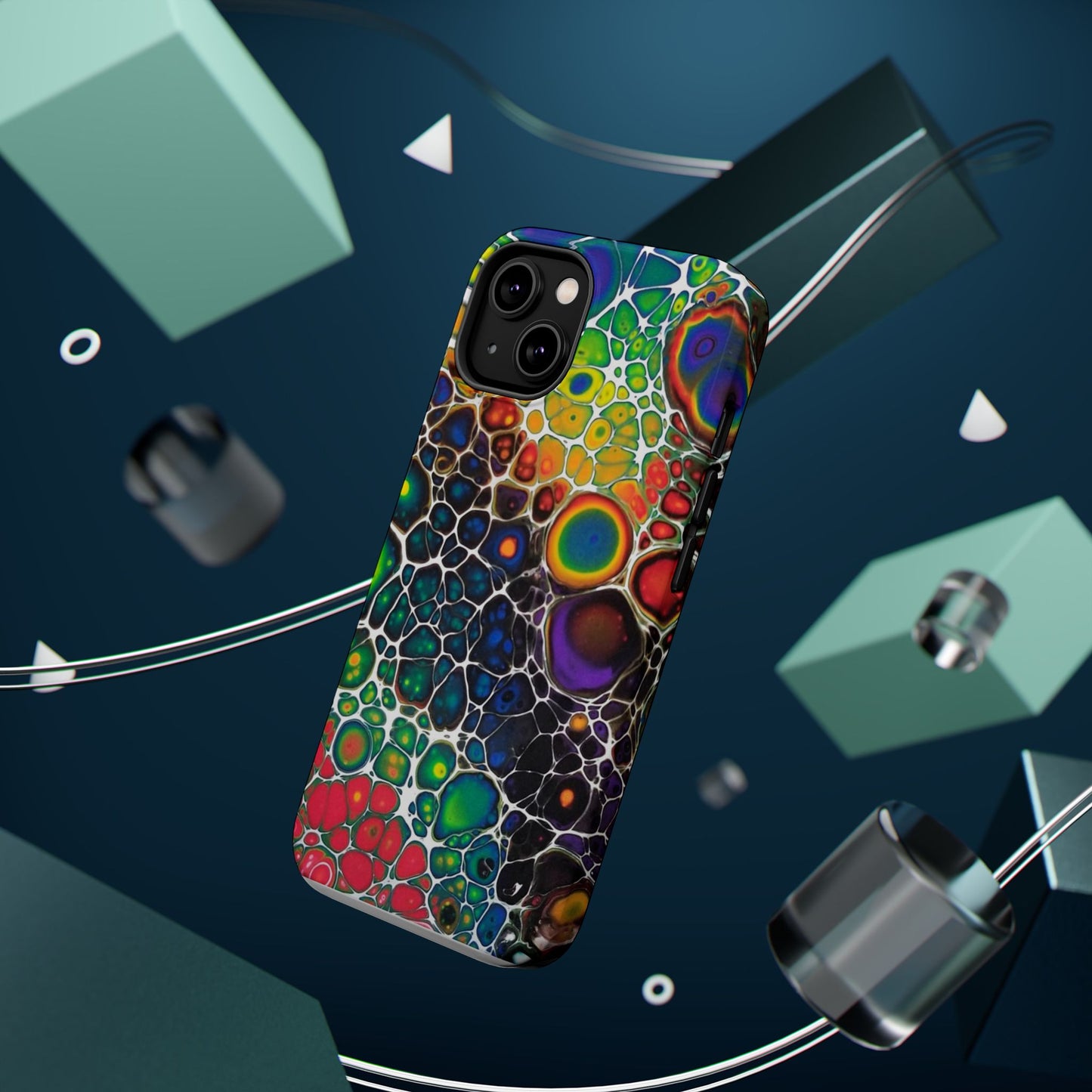 Rainbow Bubbles - iPhone Magnetic Tough Cases