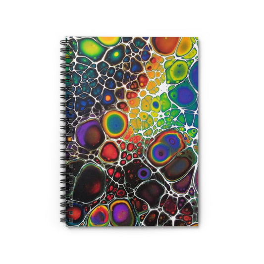 Spiral Notebook - Ruled Line - Rainbow Bubbles