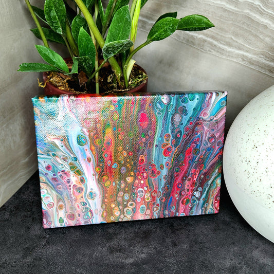 Rainbow Dream II - Painted Decor Wall Art Wrapped Canvas Original