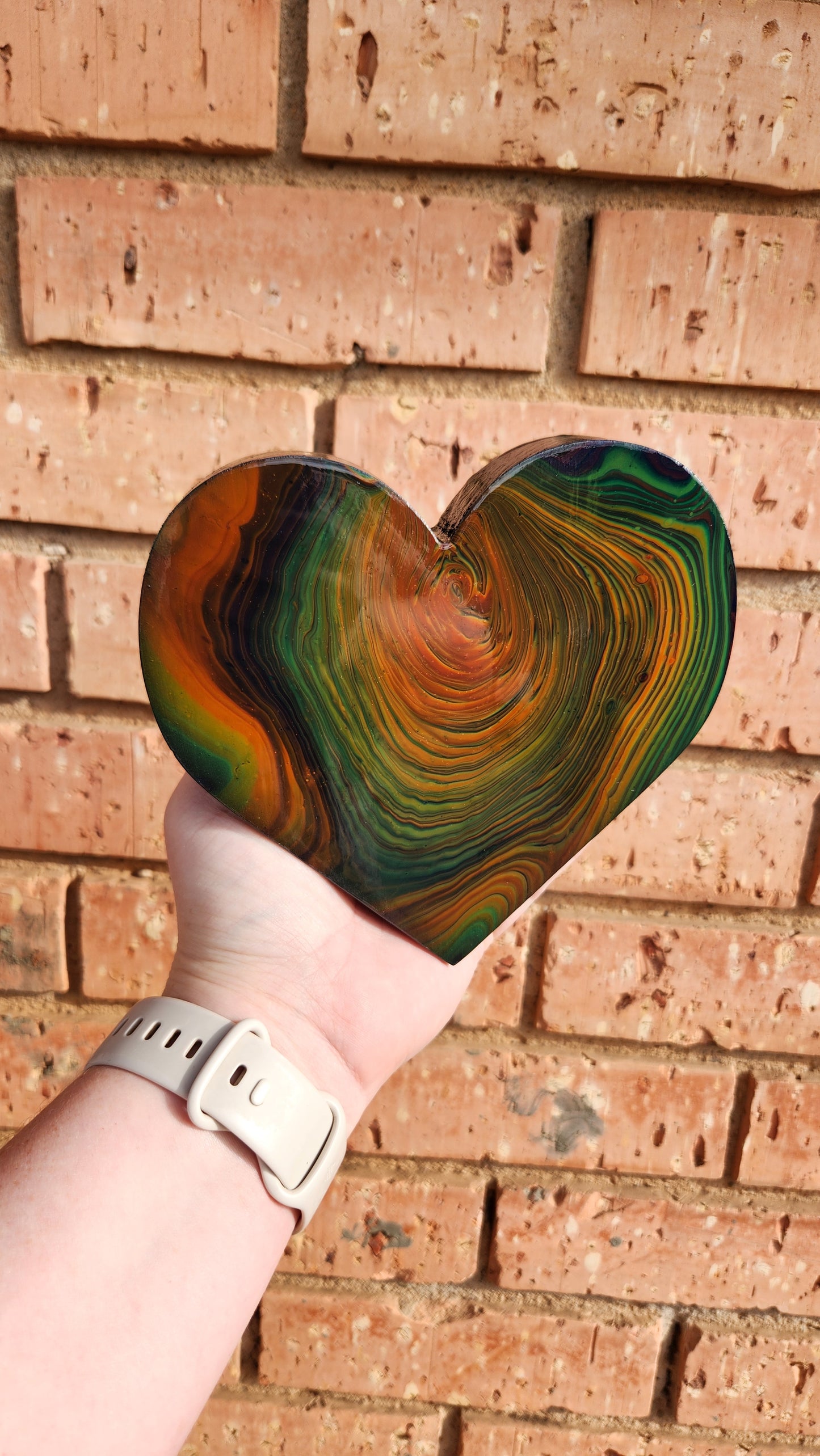 Autumn Heart - Wooden Painted Heart Decor Wall Art