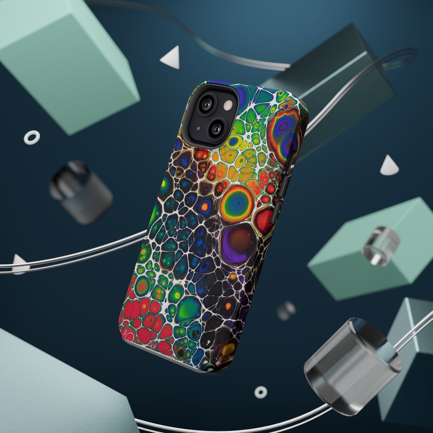 Rainbow Bubbles - iPhone Magnetic Tough Cases