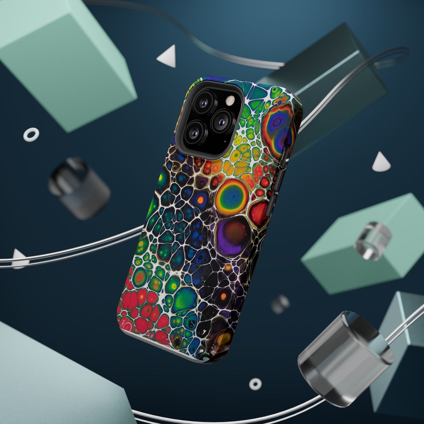 Rainbow Bubbles - iPhone Magnetic Tough Cases