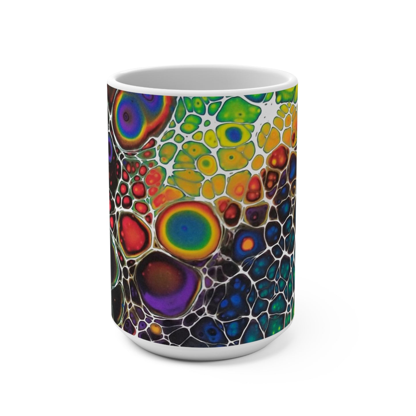 Mug 15oz - Rainbow Bubbles